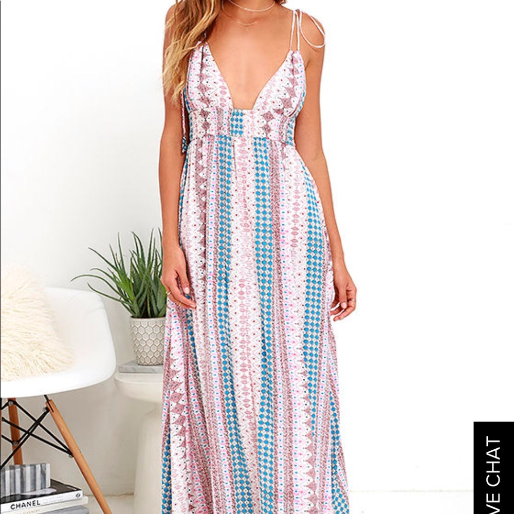 Lulu’s Multi-Print Maxi Dress